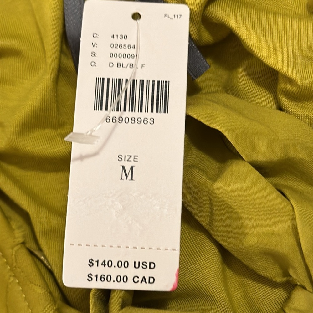 NWT green/mustard Anthropologie BOHO dress size medium - Picture 4 of 8